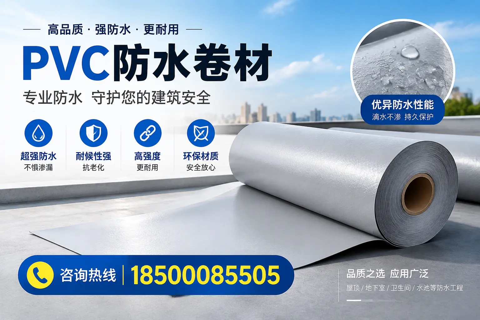 昆玉地区pvc防水卷材的市场现状与发展趋势